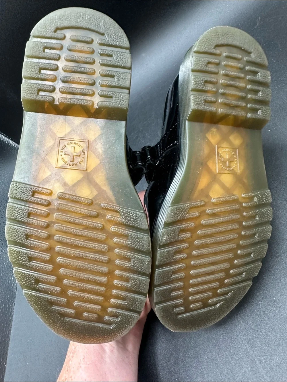 Dr. Martens Maccy Kids Mary Jane Black Patent Leather Shoes US 11 UK 10 EU 28